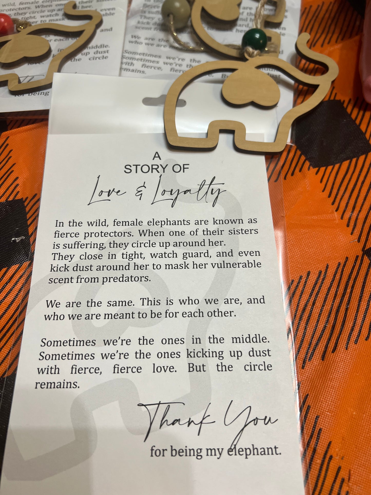 Elephant Friendship Ornament