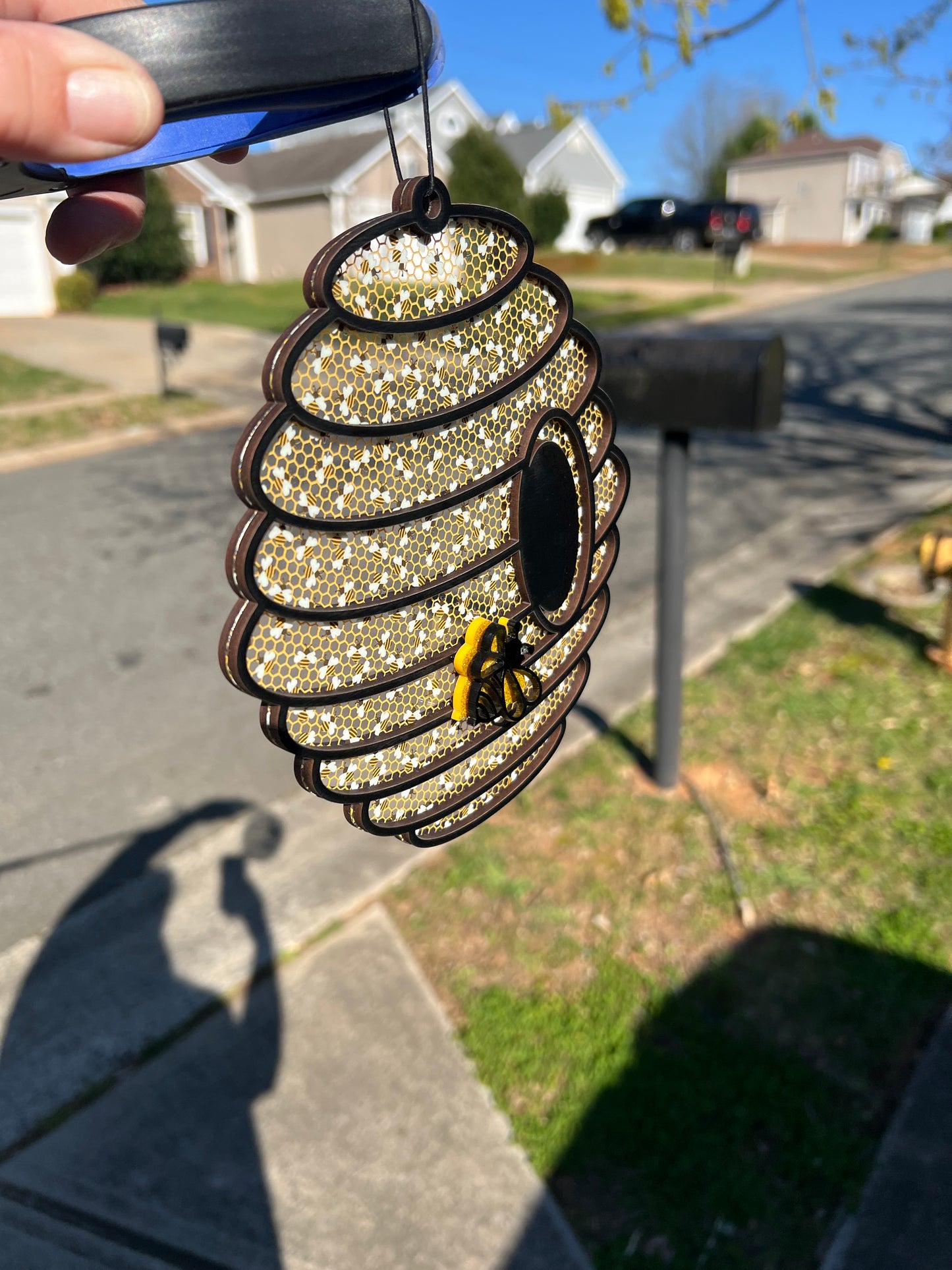 Bee hive suncatcher