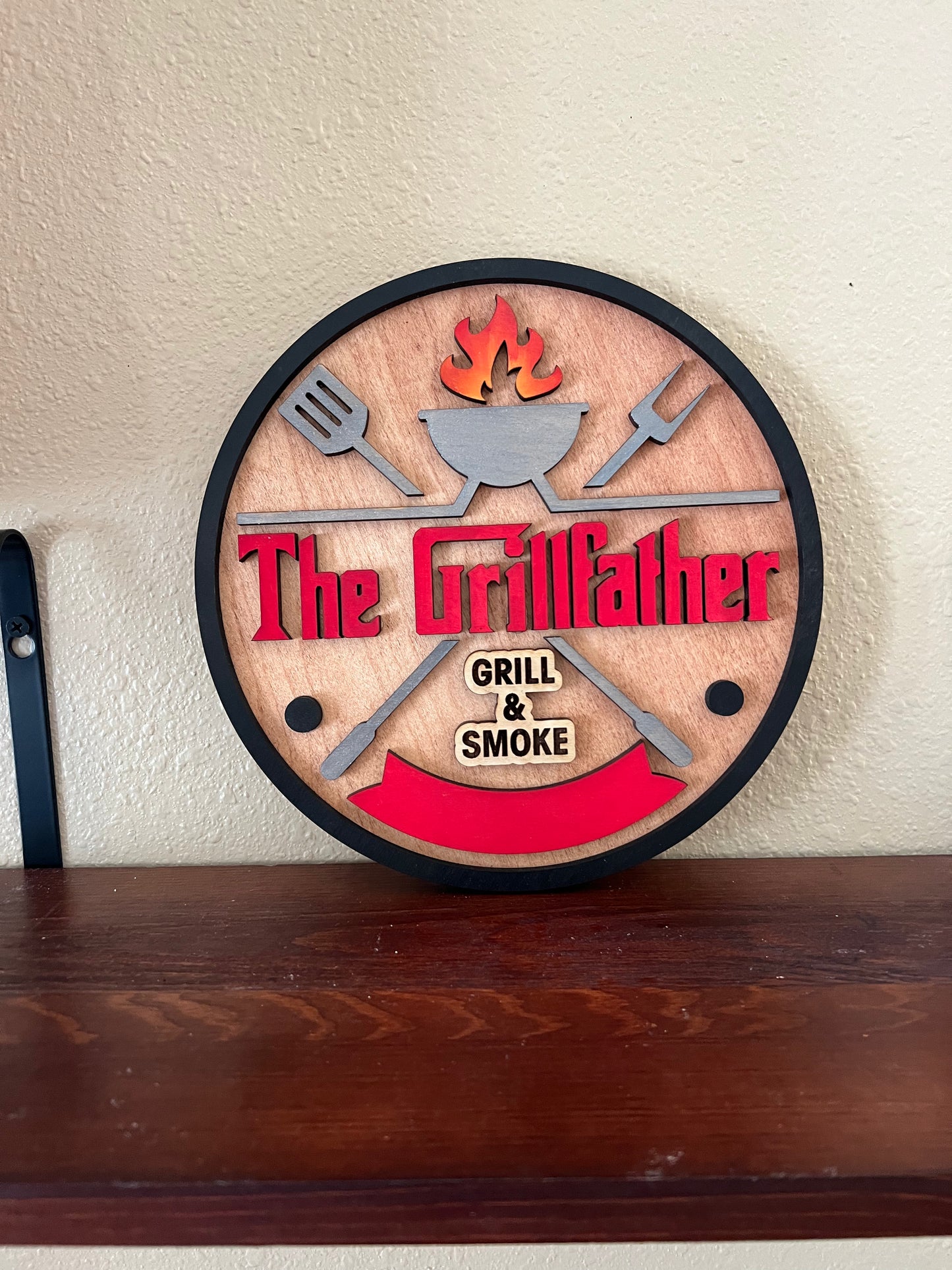 Fathers Day personalized grill sign