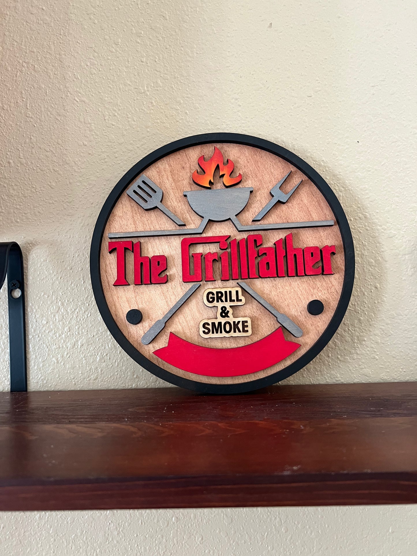 Fathers Day personalized grill sign