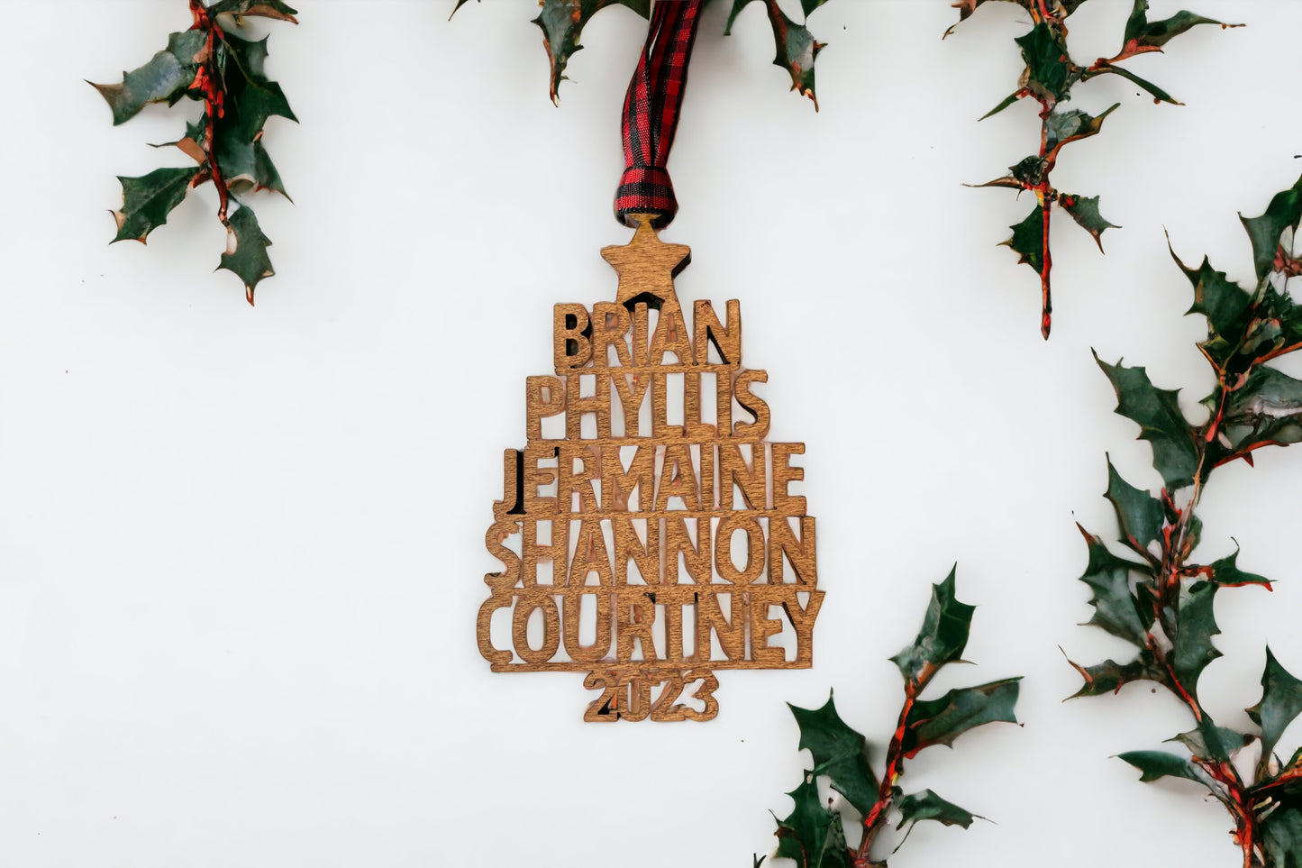Christmas Tree Name Ornament