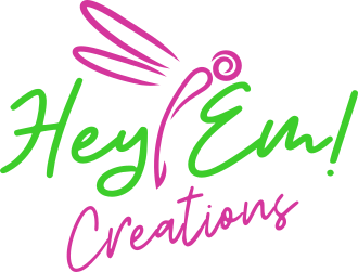 Hey Em! Creations logo