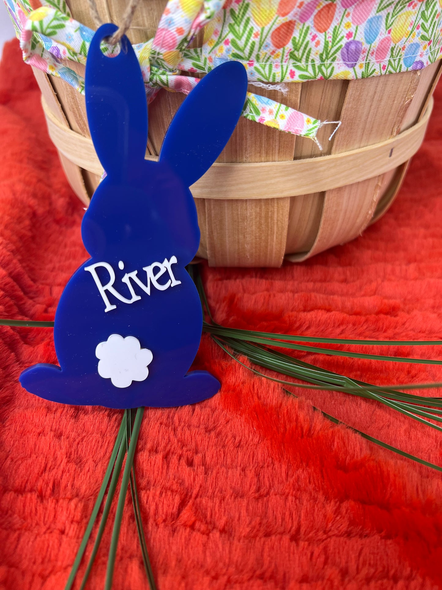 Personalized Easter tag bunny
