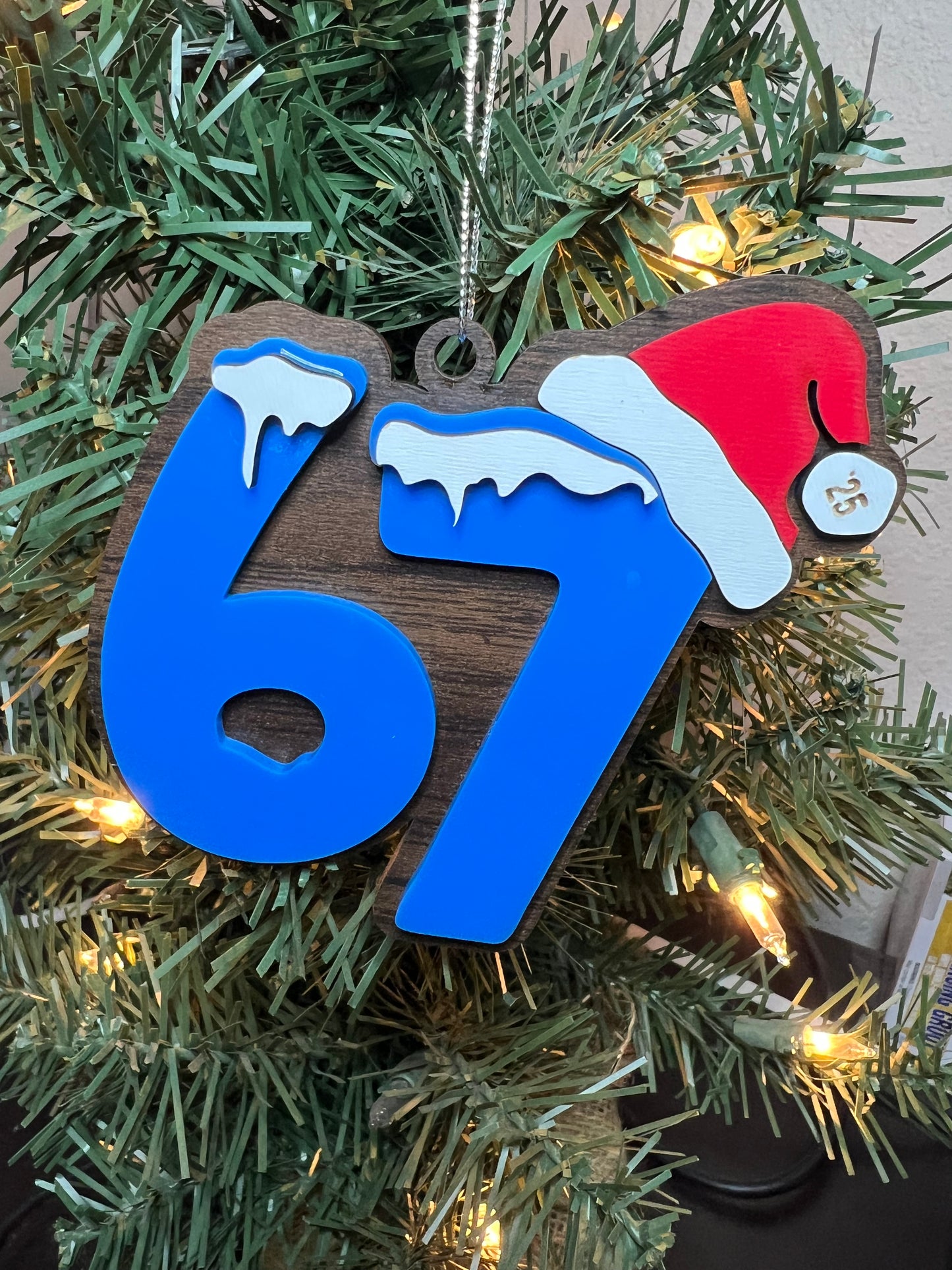 Personalized 67 ornament