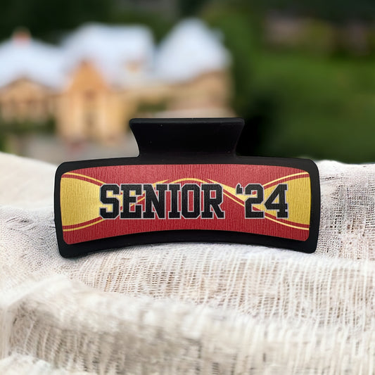 Custom - Graduation hair clip 4” senior ‘24