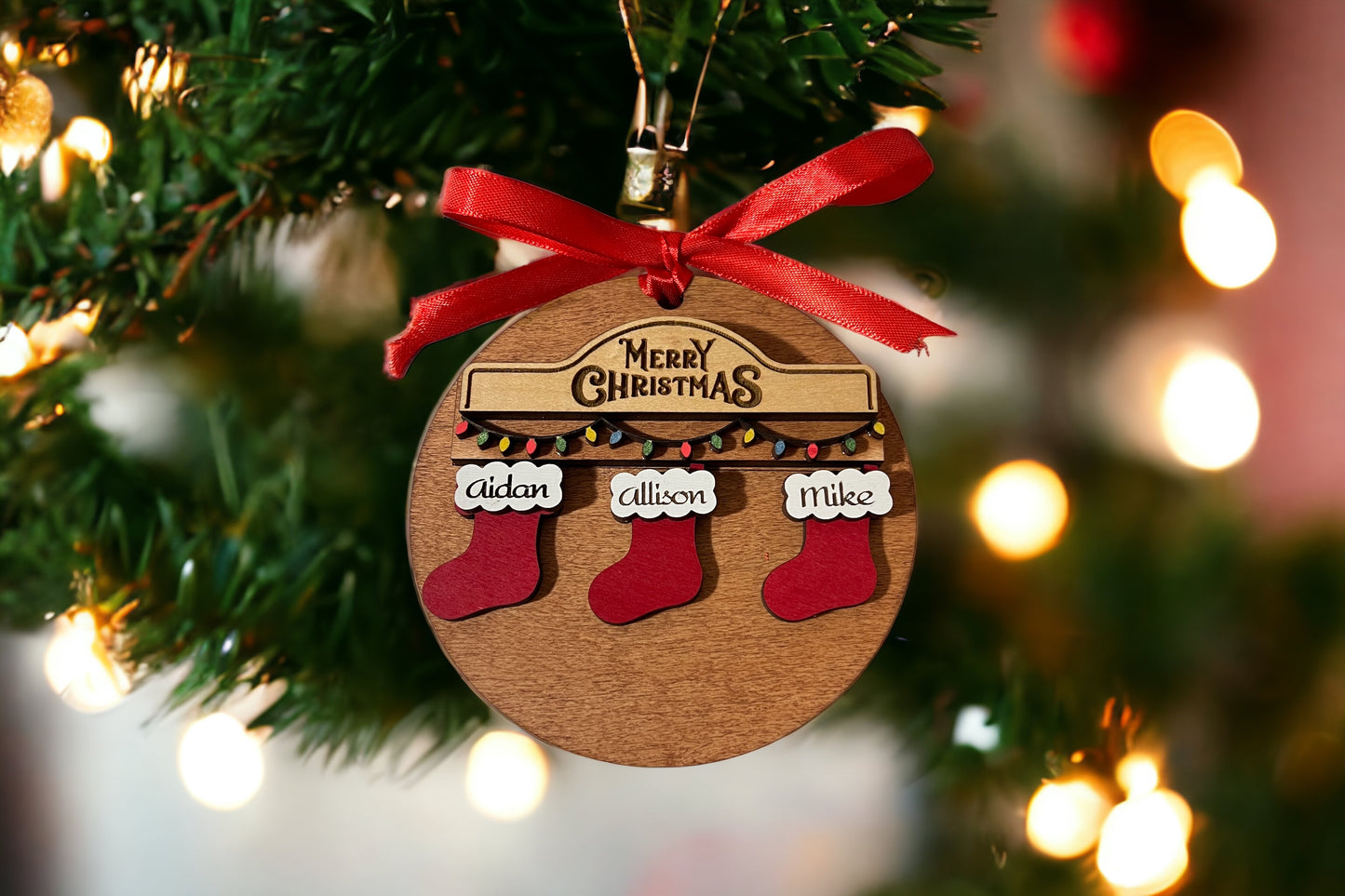 Christmas stocking ornament