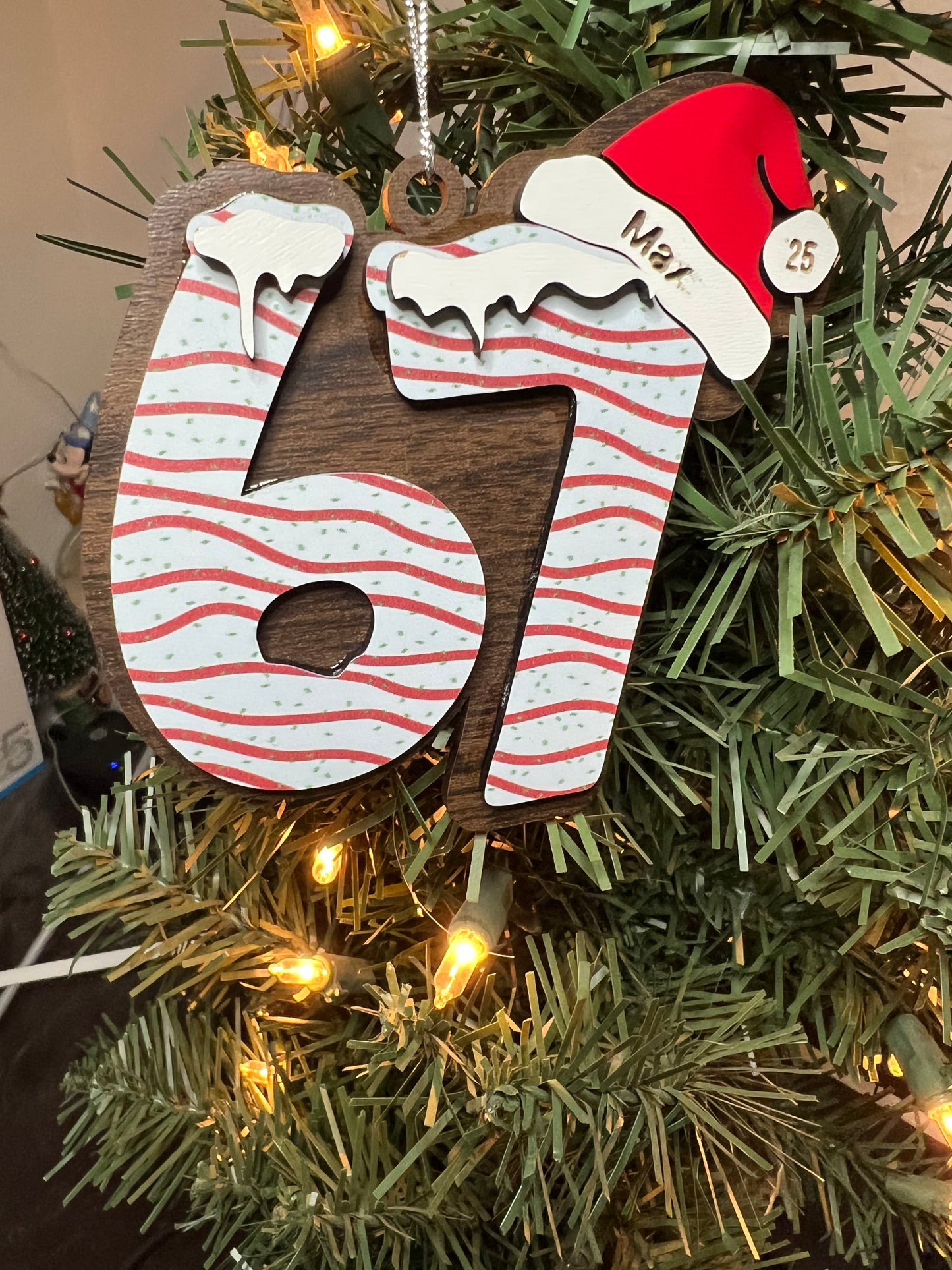Personalized 67 ornament
