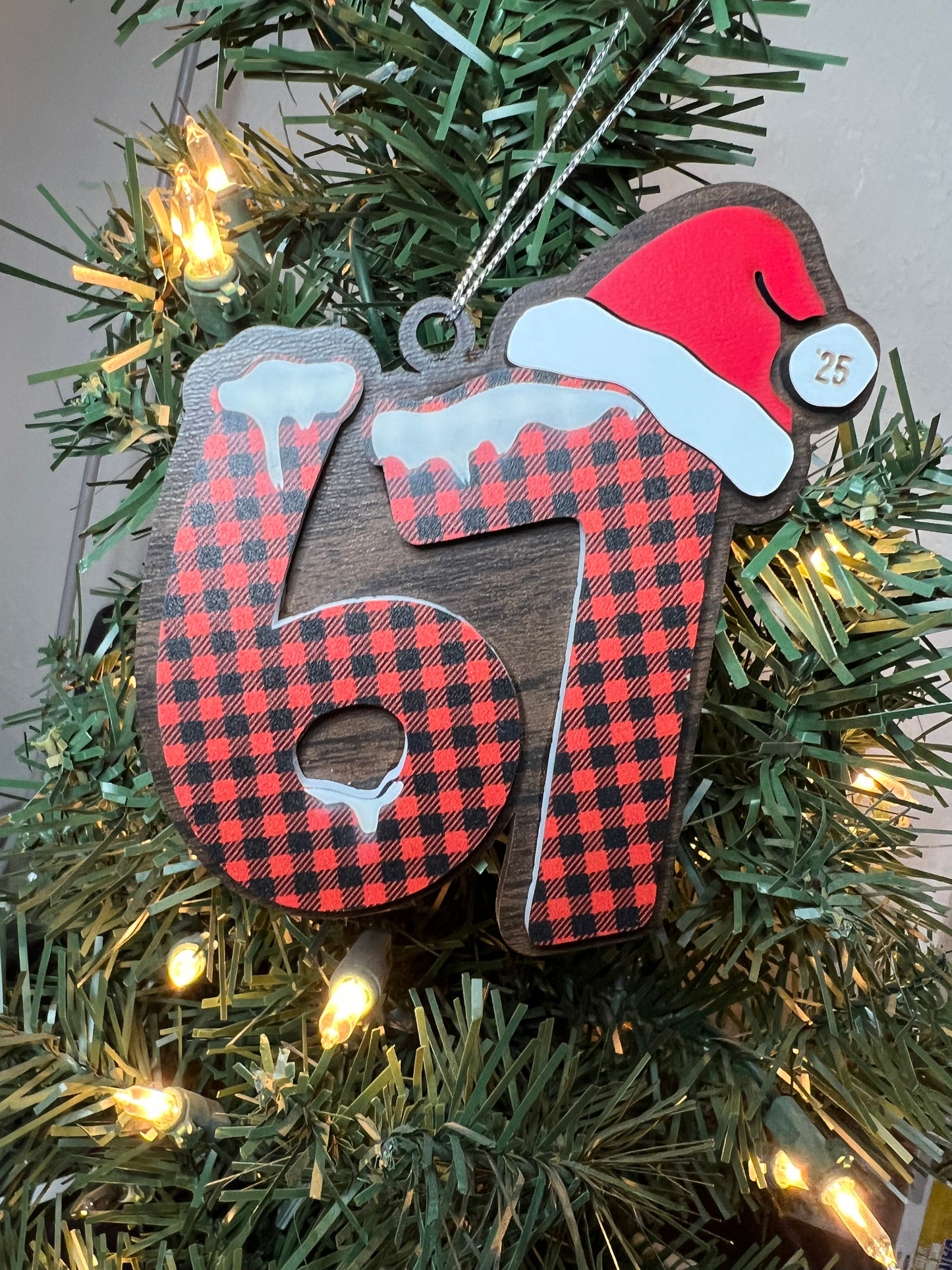 Personalized 67 ornament