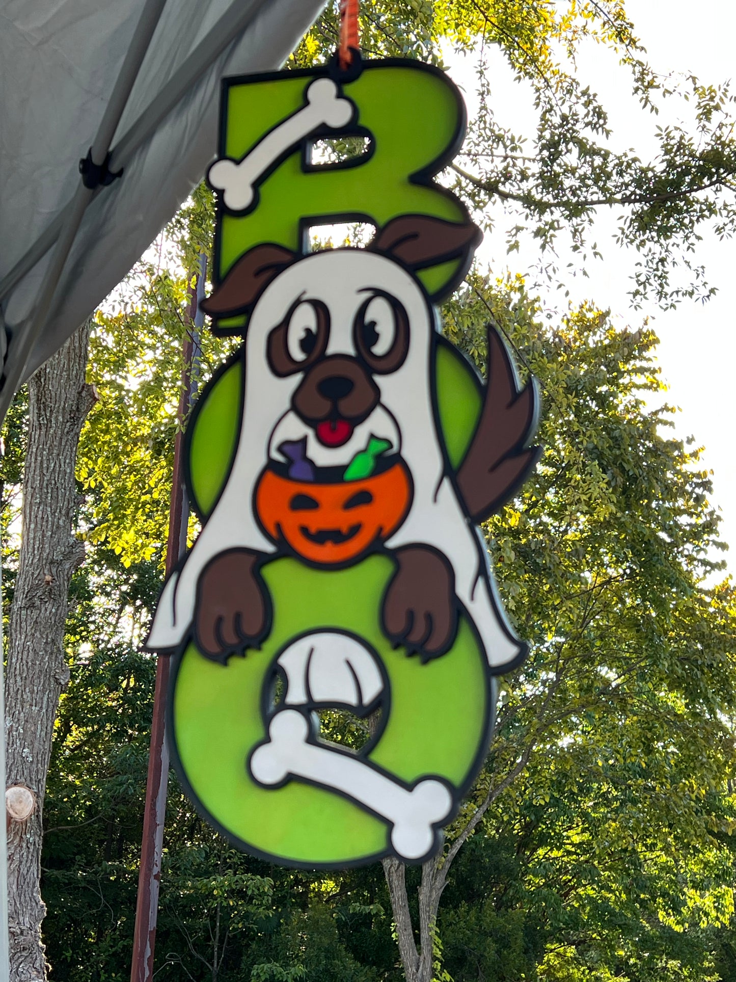 Halloween Boo Dog sign