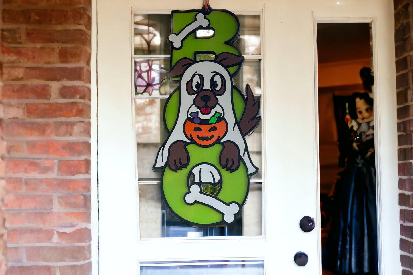 Halloween Boo Dog sign