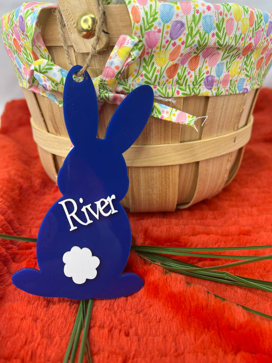 Personalized Easter tag bunny